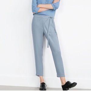 Zara tie wait pants